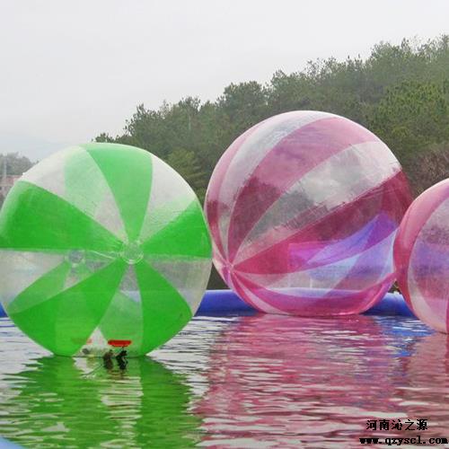 彩色无色透明水上步行球,充气水上步行球,水上乐园戏水设备,多款可选,结实耐用安全环保