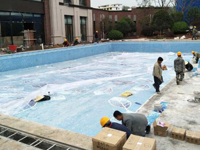 赣州新力银湖湾项目展示区泳池水处理设备工程项目